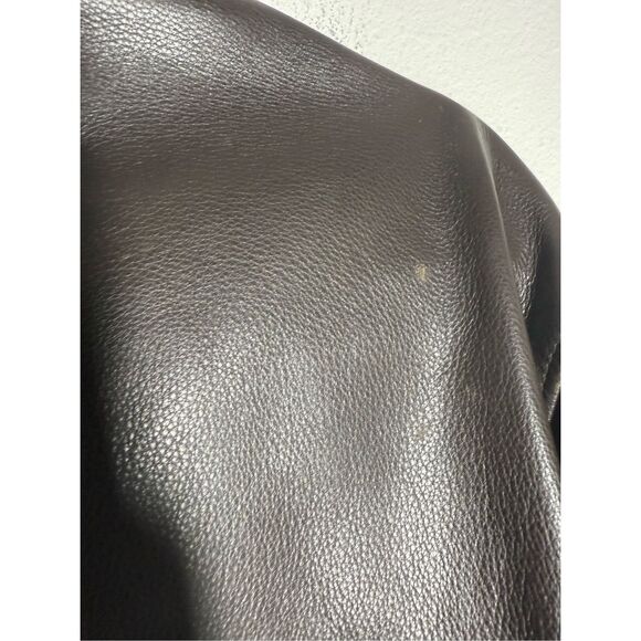Vintage Eddie Bauer Men’s Stine Leather Bomber Jacket Brown Size M See Notes - Picture 8 of 16